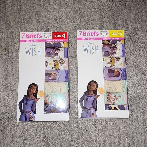 Girls Wish 7 Pack Character Underwear, Size 4 - Picture 7 of 9